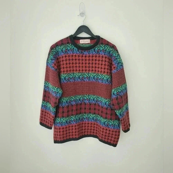 Vintage Sweaters - Vintage Stefanel grandmacore wool alpaca  sweater